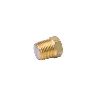 Plug Fitting, 1/4", MPT, Brass